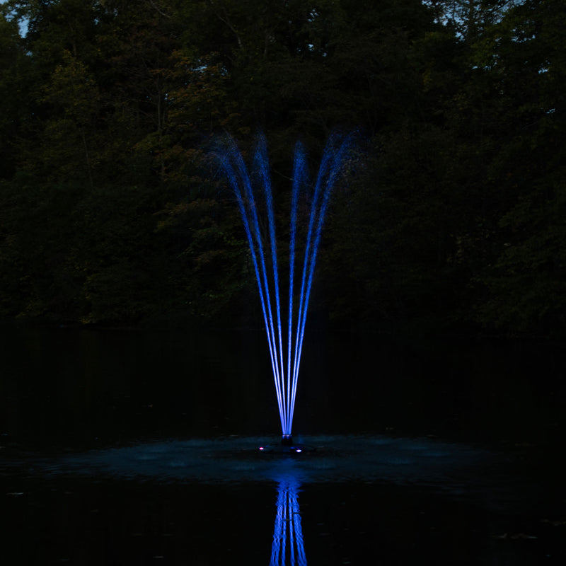 Floating Fountain RGB Illumination Set Blue light