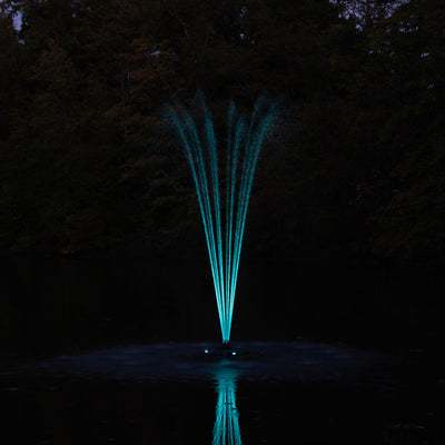Floating Fountain RGB Illumination Set Teal Light