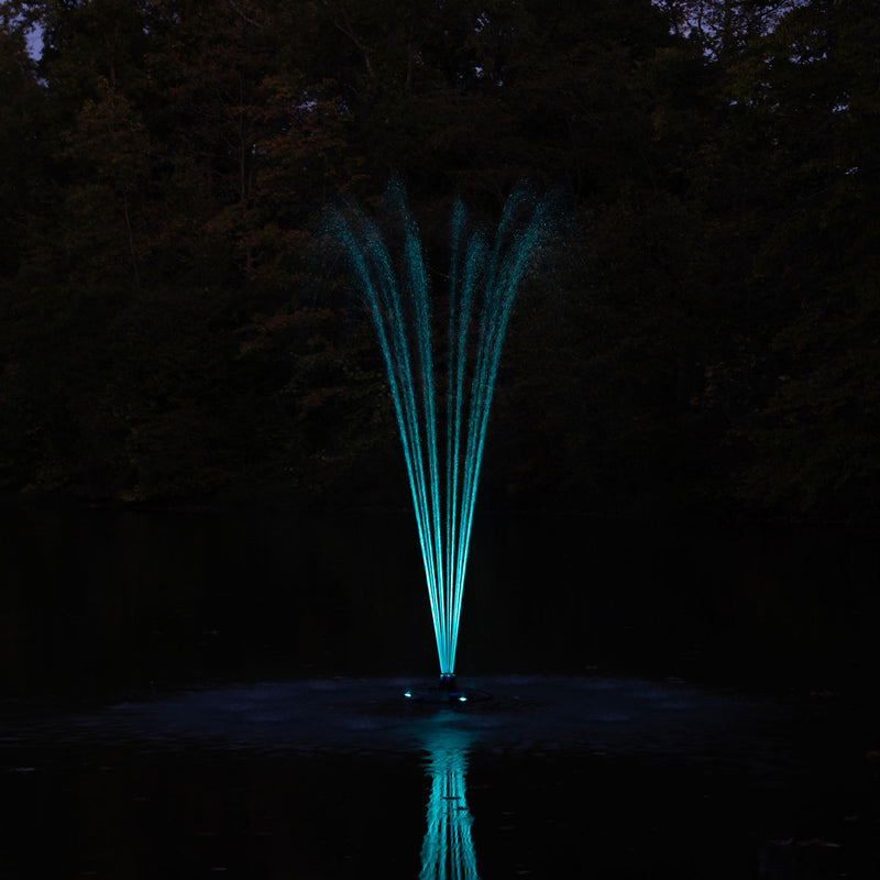 Floating Fountain RGB Illumination Set Teal Light