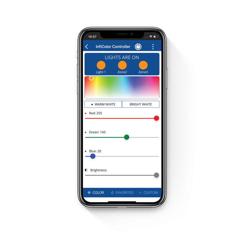 InfiColor 3 Light Wiring Kit Atlantic Control App