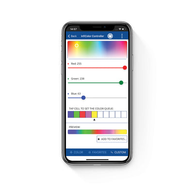 InfiColor 3 Light Wiring Kit Atlantic Control App Color Selection