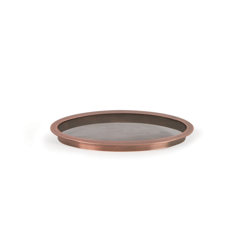 12" Copper-Finish Splash Ring front view