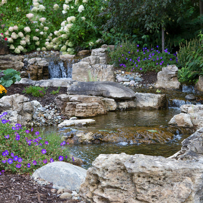 Medium Pond-free Kit with 19" Spillway In Use