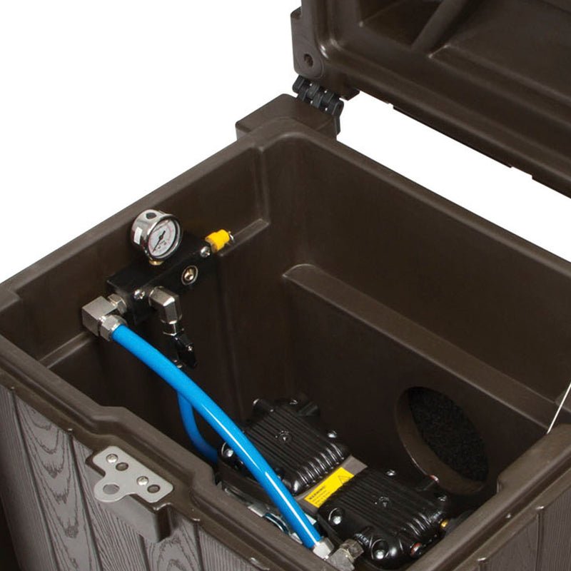 TPD Aeration Cabinet - One Outlet close up interior