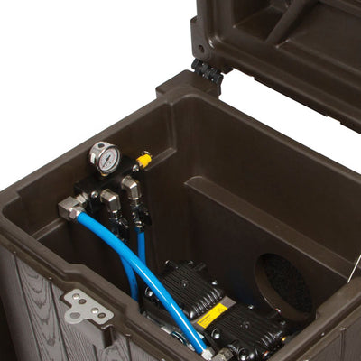 TPD Aeration Cabinet - Two Outlets close up interior