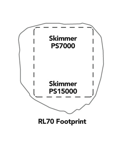 Large Rock Lid - Desert Illustrated dimension footprint