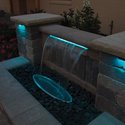 6" Color Changing Colorfalls In use at night