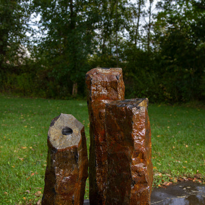 36" Natural Basalt Column In use