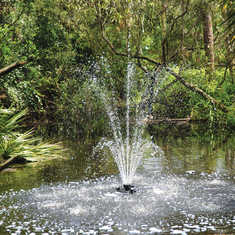 1/4 HP Floating Fountain Pump with Light Cord - atlanticoase In Use
