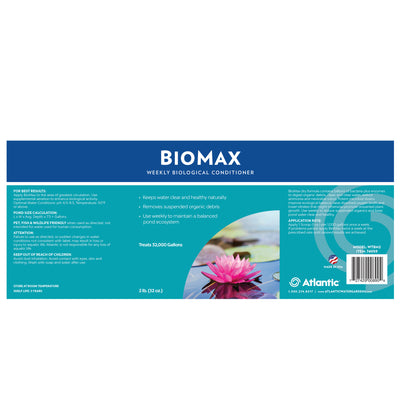 BioMax 2 lb. Label on product