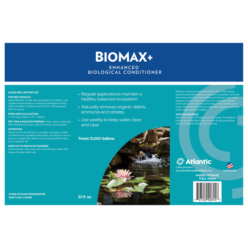 BioMax+ 32 oz. Product label