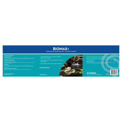 BioMax+ 1 gal. Product label