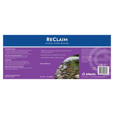 ReClaim 36 oz, 72 Tablets Product label