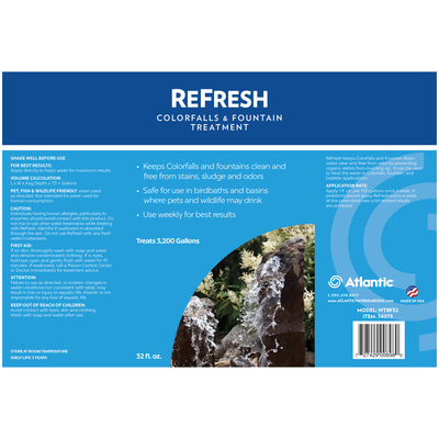 ReFresh 32 oz. Product label