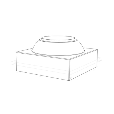 Copper Pedestal for Copper Bowls Illustrated diagram