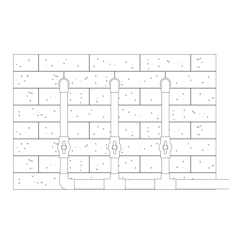 Bronze-Finish Verona Wall Spout Illustrated diagram