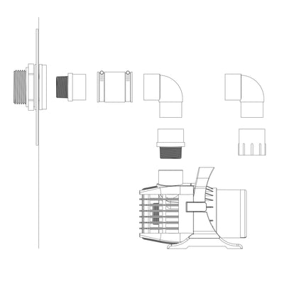 8' x 2' Flexible Hardscape Basin - Black Illustrated Parts Diagram