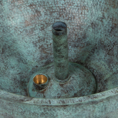 30" Hammered Brass Bowl Inlet